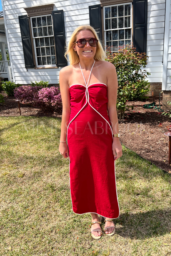 Romy dress, red