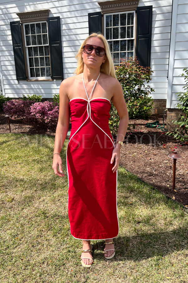 Romy dress, red