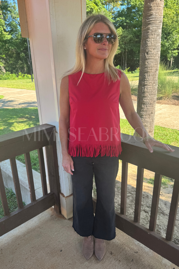 Rosie top, red
