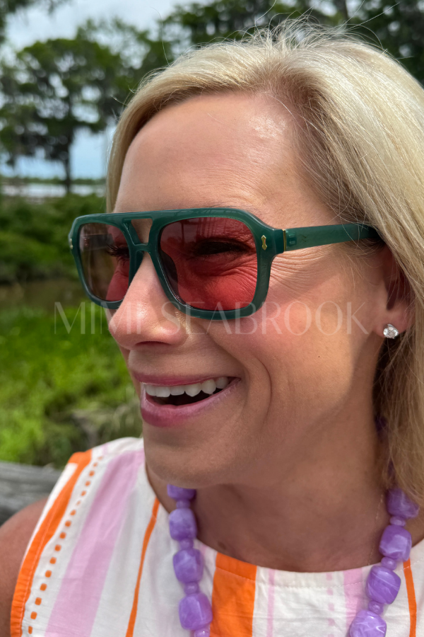 Royal Sunglasses, kale/tangerine by I-SEA