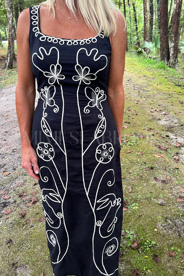 Ruxandra Midi Dress, Black by Cleobella