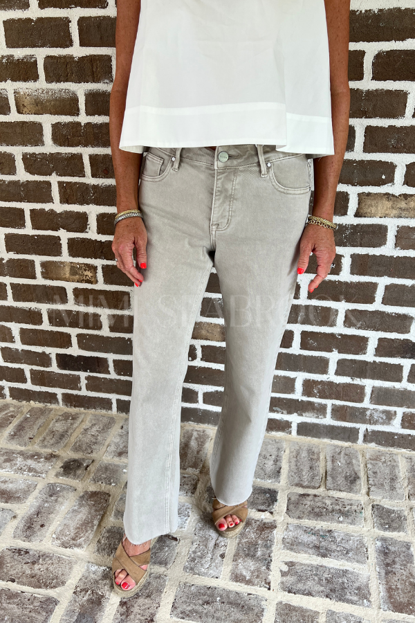 Sabrina straight jeans, almond
