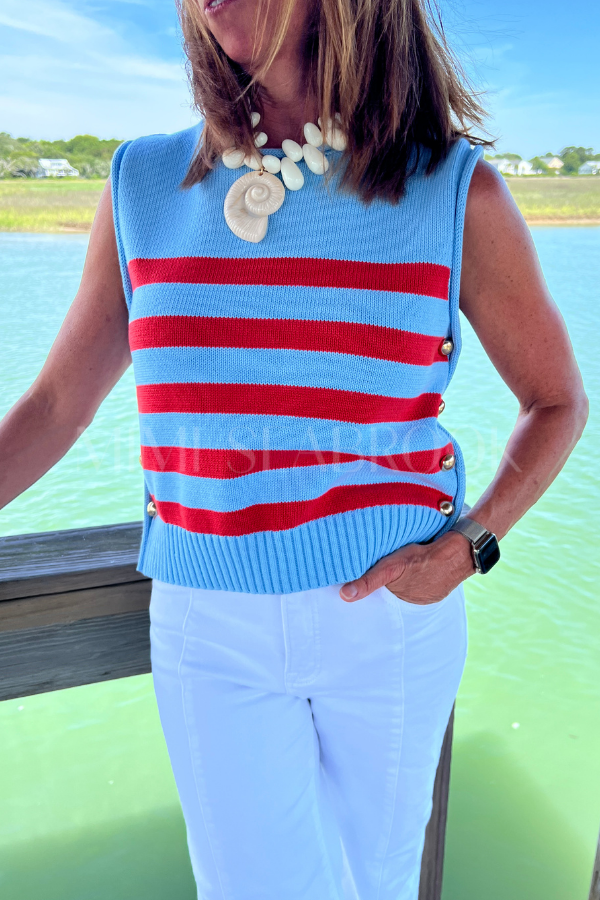 Salem top, blue