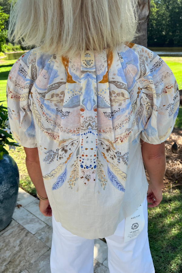 Salome Top, Goleta Print by Cleobella