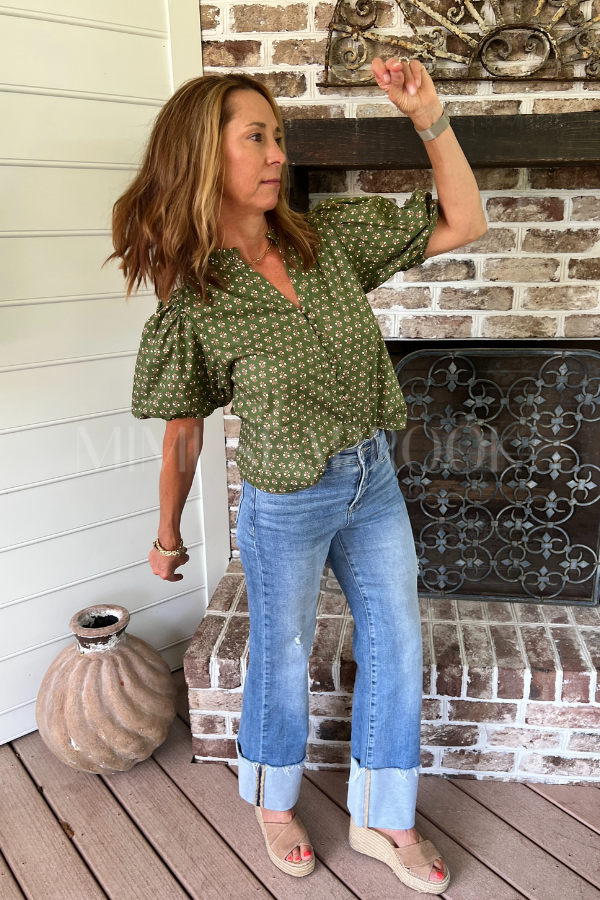Sareea top, olive