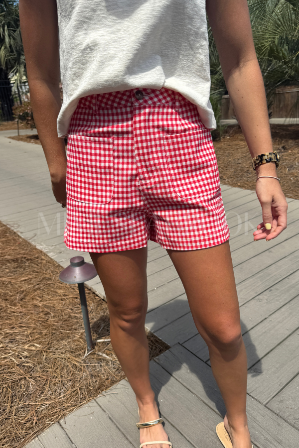 Savell shorts, red