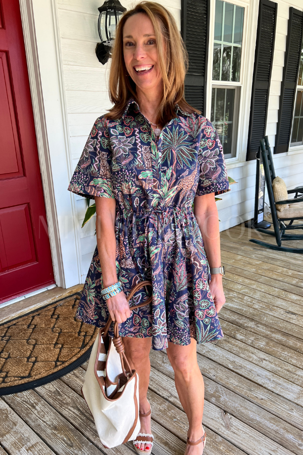 Scarbrough dress, navy