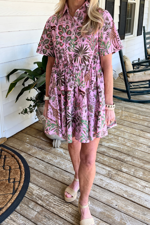 Scarbrough dress, pink