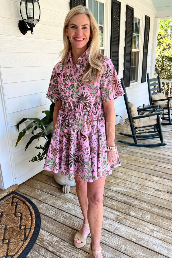 Scarbrough dress, pink