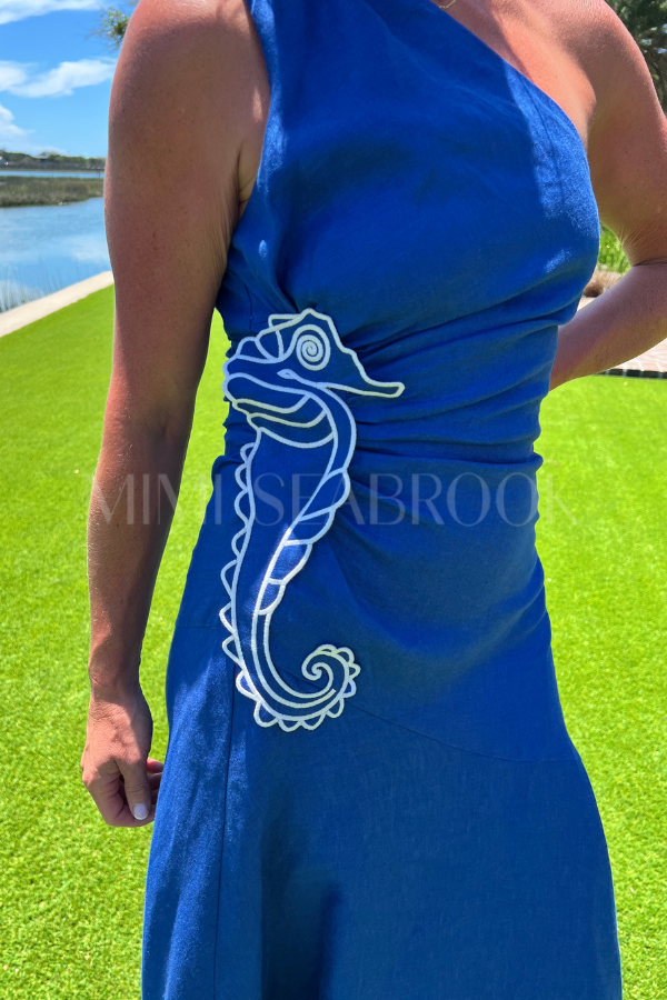 Seahorse Embroidery Maxi Dress by Farm Rio