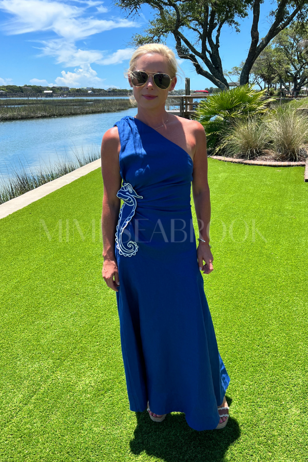 Seahorse Embroidery Maxi Dress by Farm Rio
