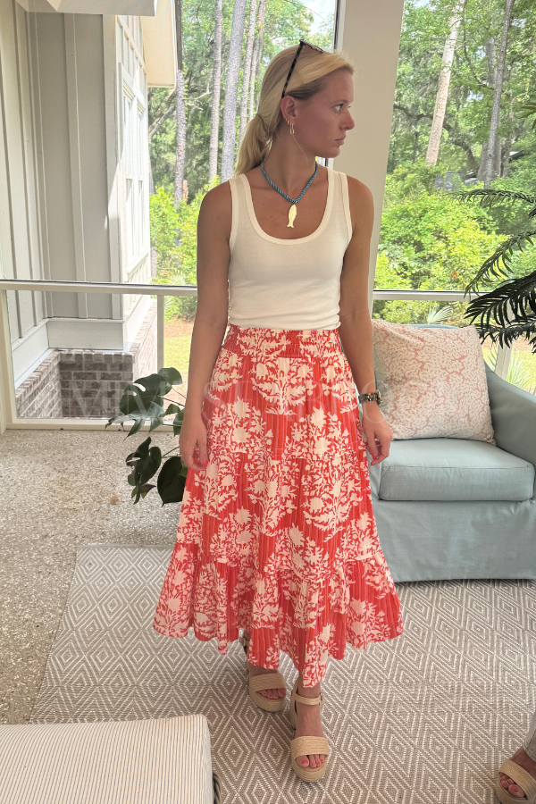 Seaside skirt, orange