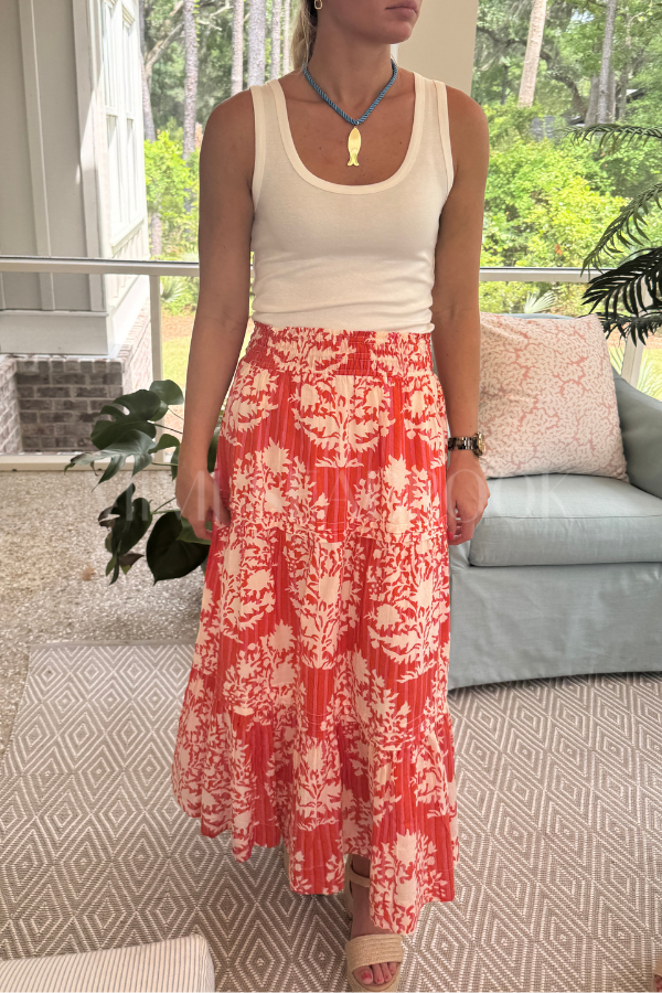 Seaside skirt, orange