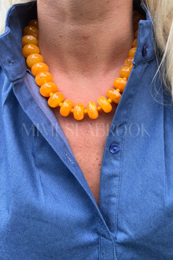 Selma necklace, orange