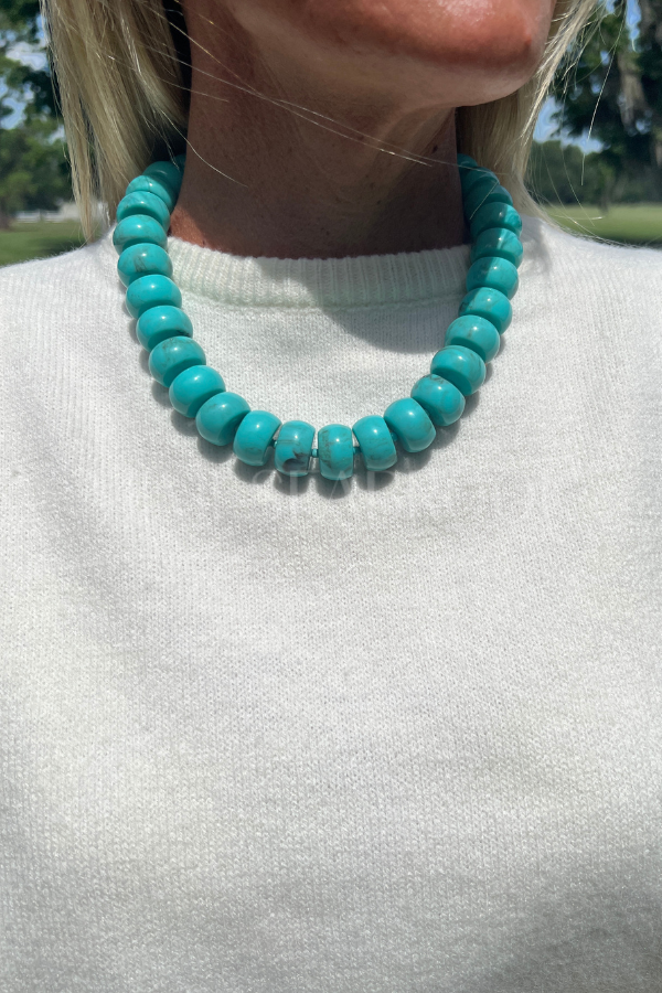Selma necklace, turquoise