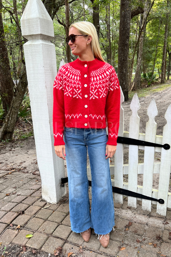 Seymour sweater, red