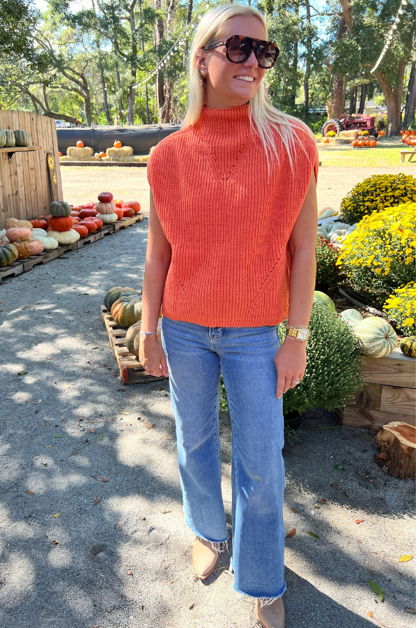 Shelby sweater, orange