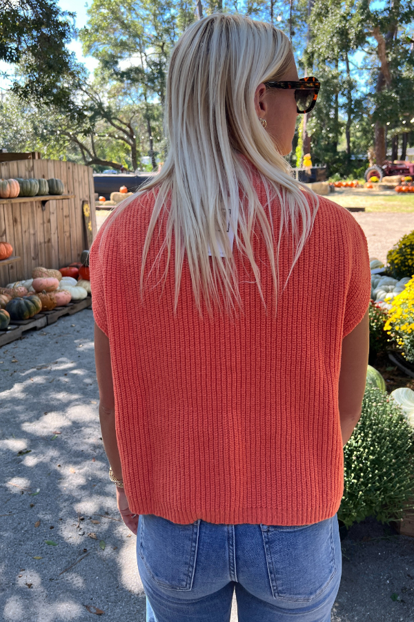 Shelby sweater, orange