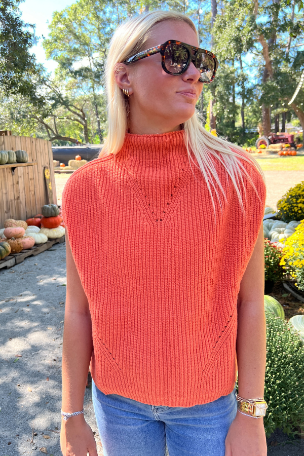 Shelby sweater, orange