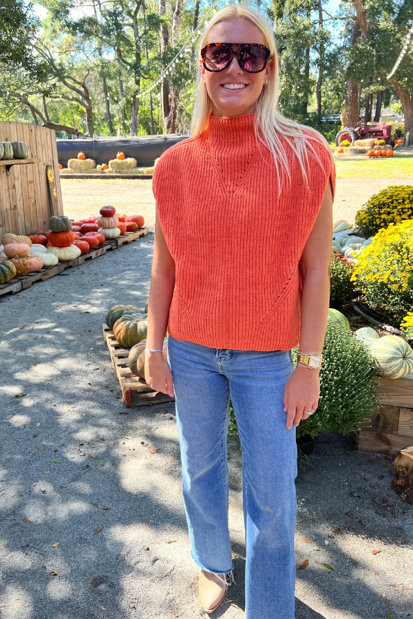 Shelby sweater, orange