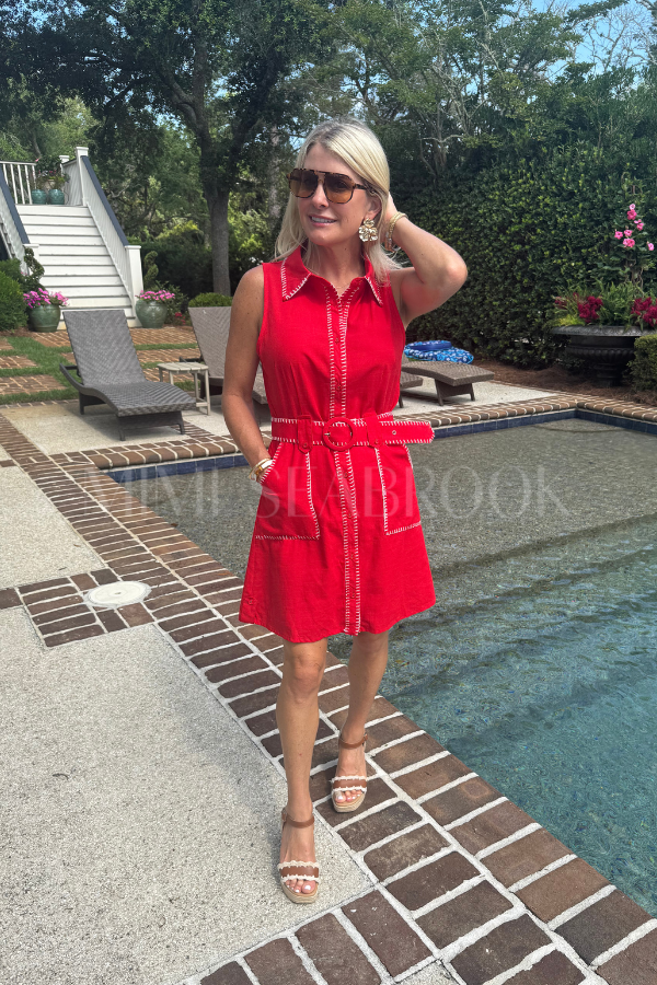 Sherrill dress, red