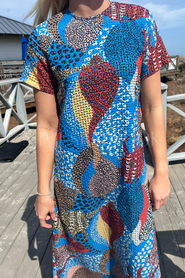 Shift Maxi Dress, Nautilus Blue by Oliphant