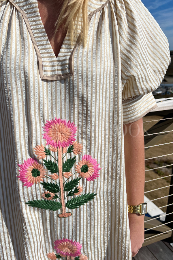 Simeone dress, oatmeal