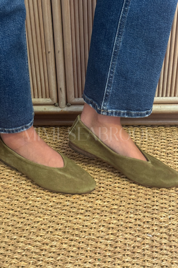 Soho Ballet Flats, olive