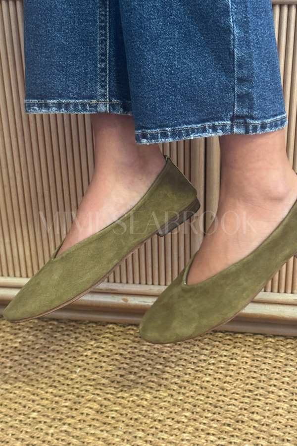 Soho Ballet Flats, olive