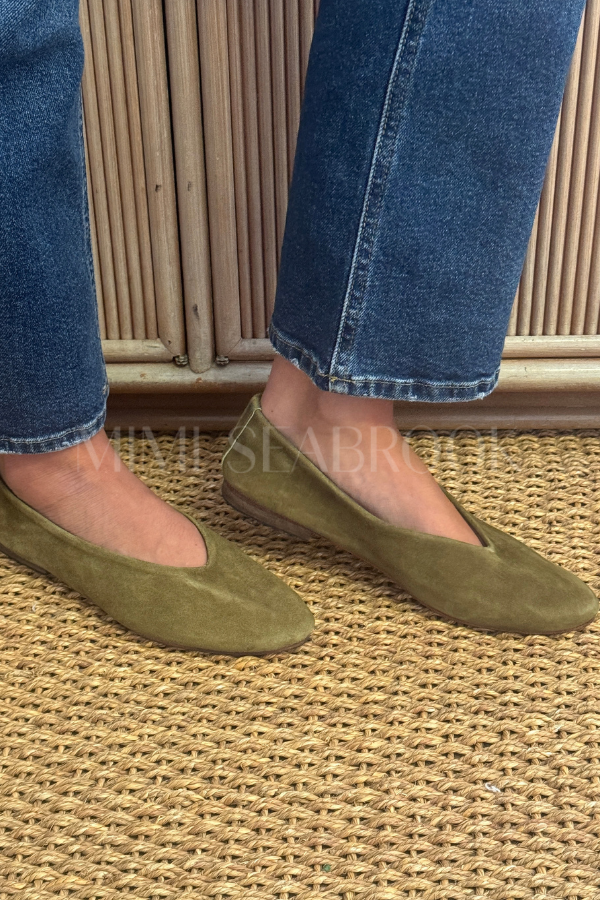 Soho Ballet Flats, olive