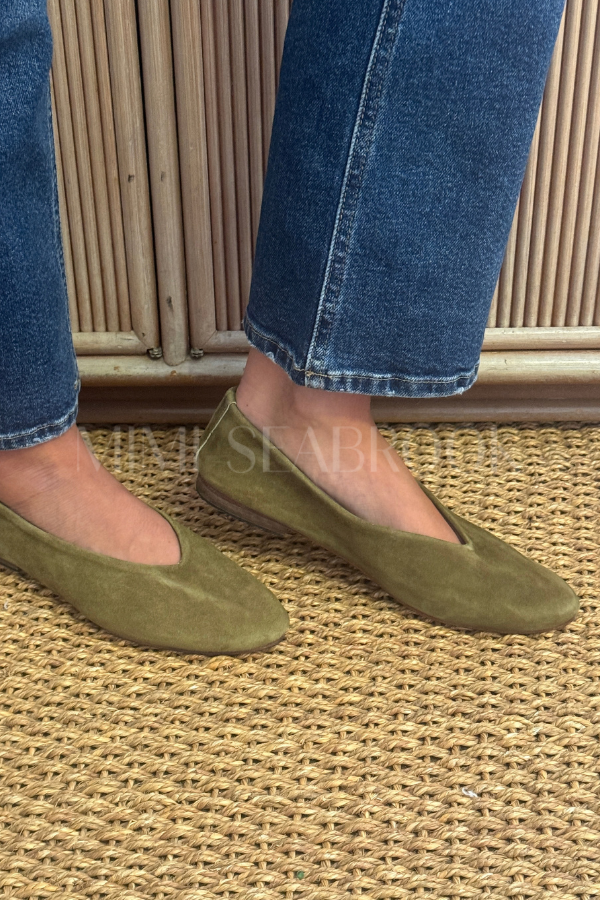 Soho Ballet Flats, olive