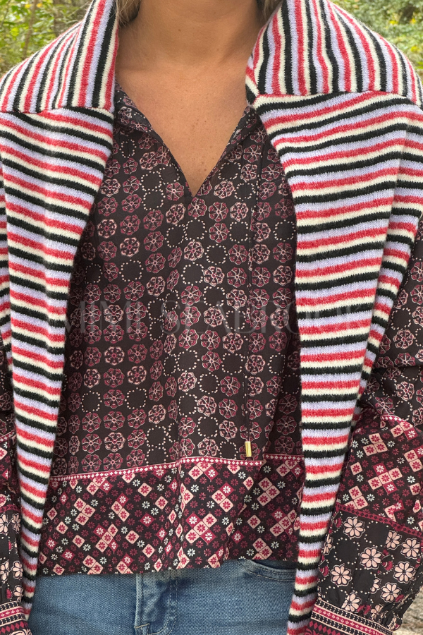 Sonya Top, Zocalo Rose Tan Print by Cleobella