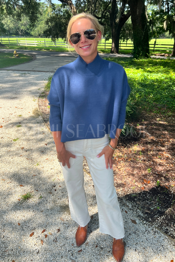 Sophia Sweater, dusty navy
