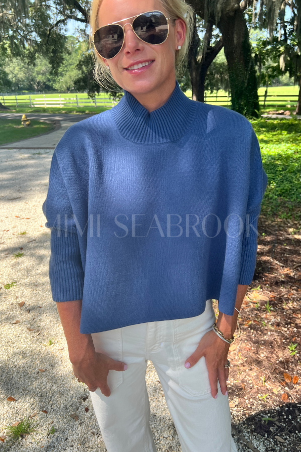 Sophia Sweater, dusty navy