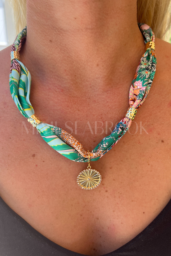 Spring Scarf Necklace