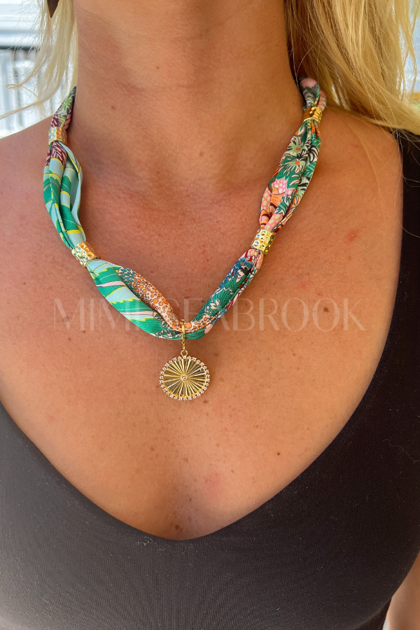Spring Scarf Necklace