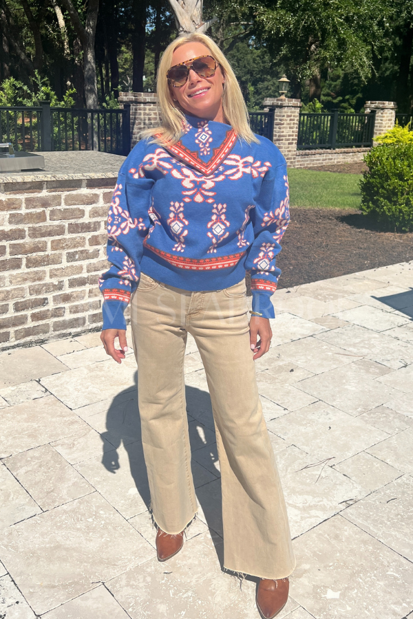 Stansell sweater, blue