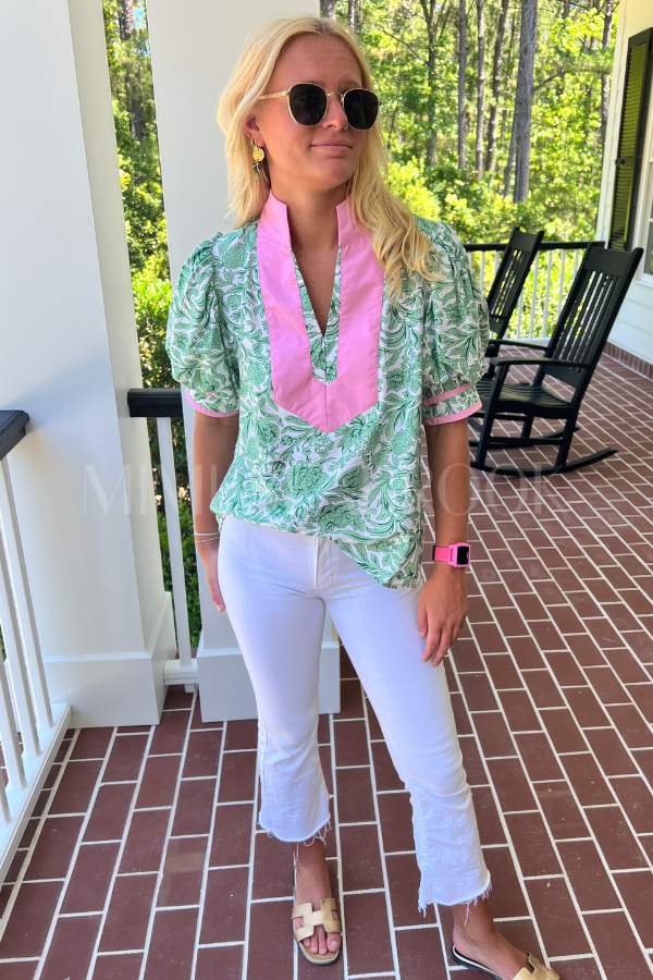 Statham top, green