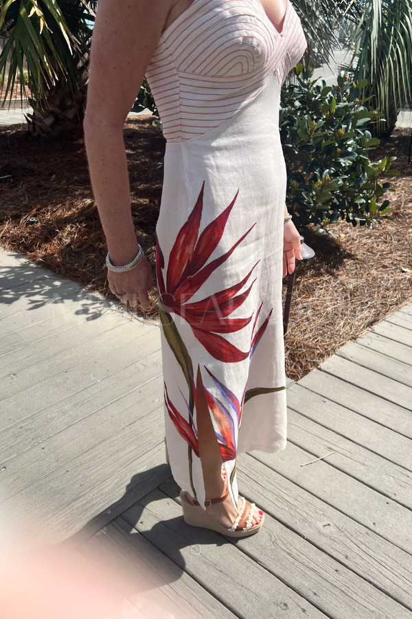 Strelitzia Sand Midi Dress by Farm Rio