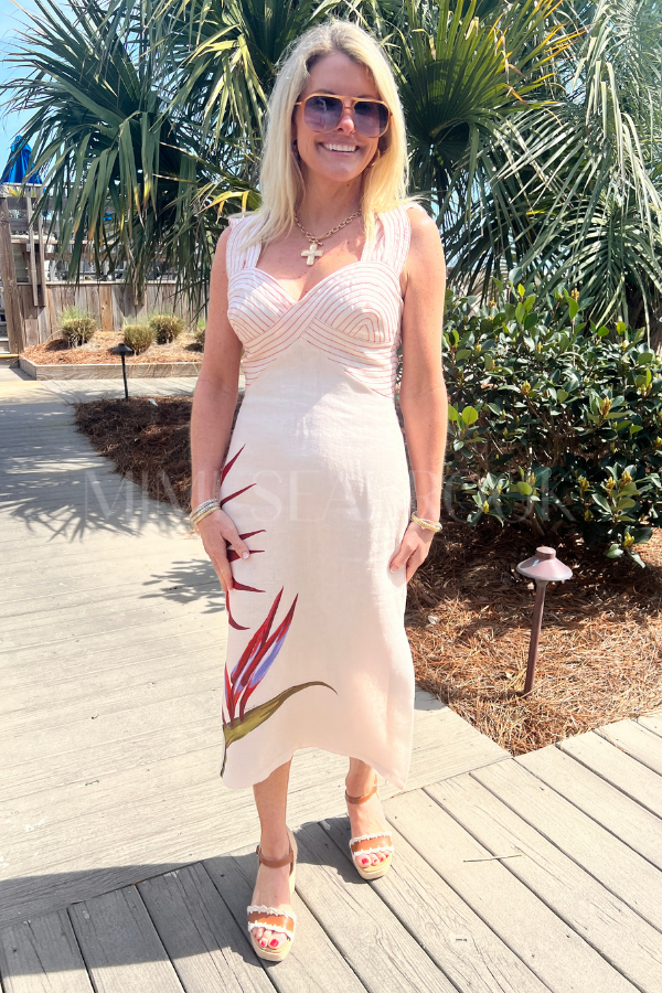 Strelitzia Sand Midi Dress by Farm Rio