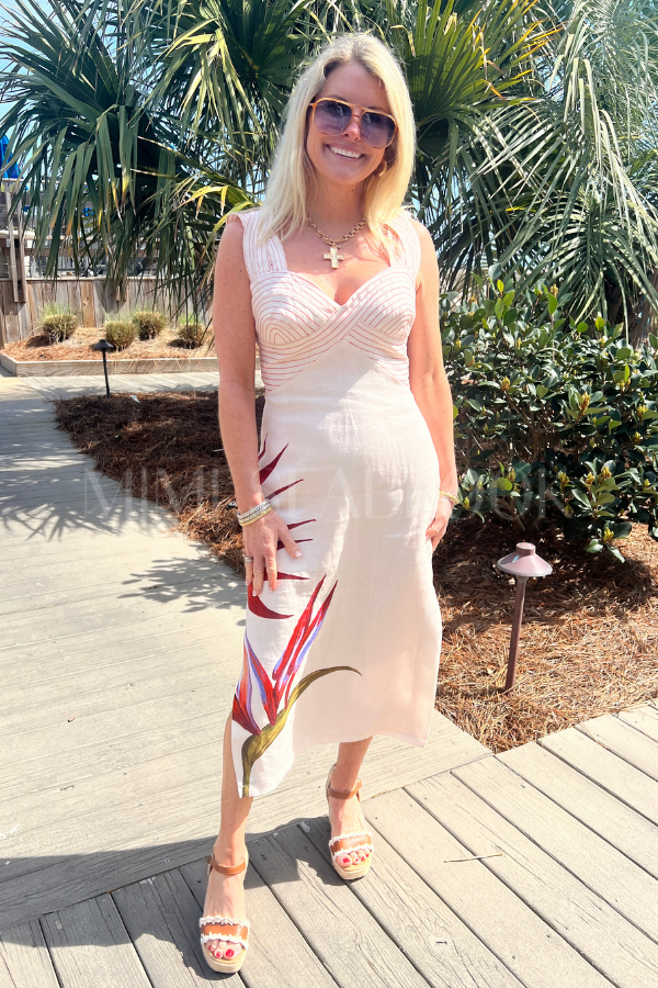 Strelitzia Sand Midi Dress by Farm Rio