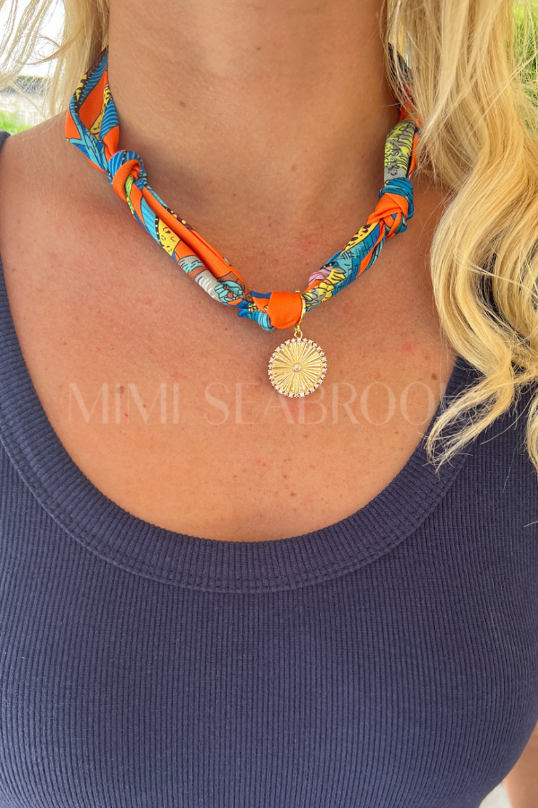 Summer Time Scarf Necklace