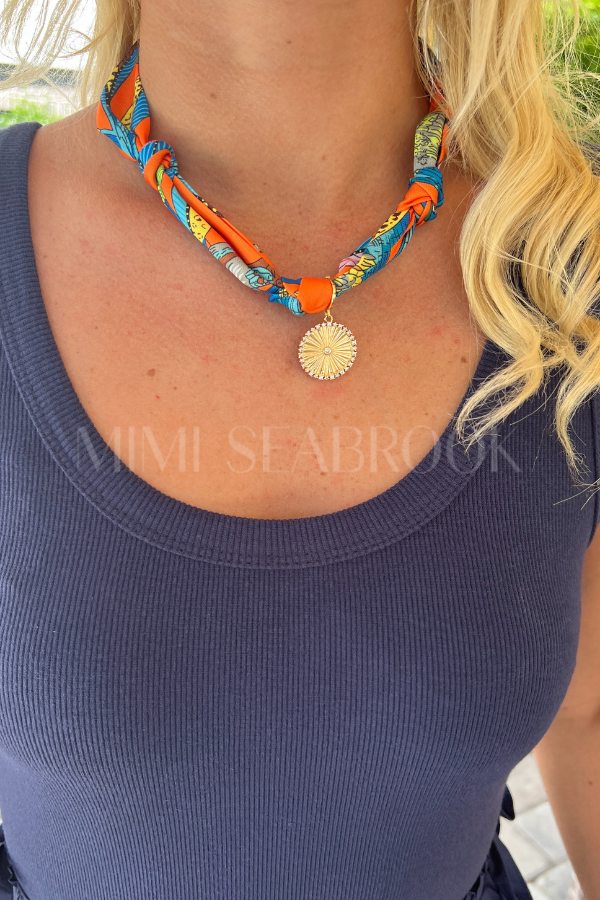 Summer Time Scarf Necklace