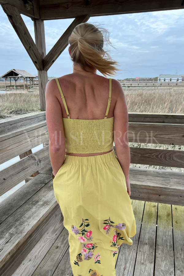 Sycamore set multi embroidery laced set