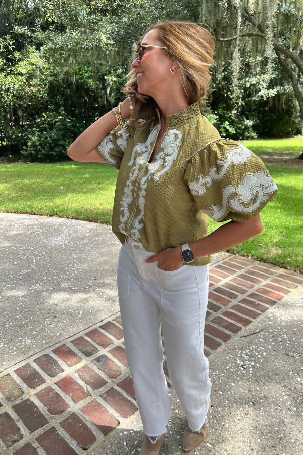 Tabatha top, olive