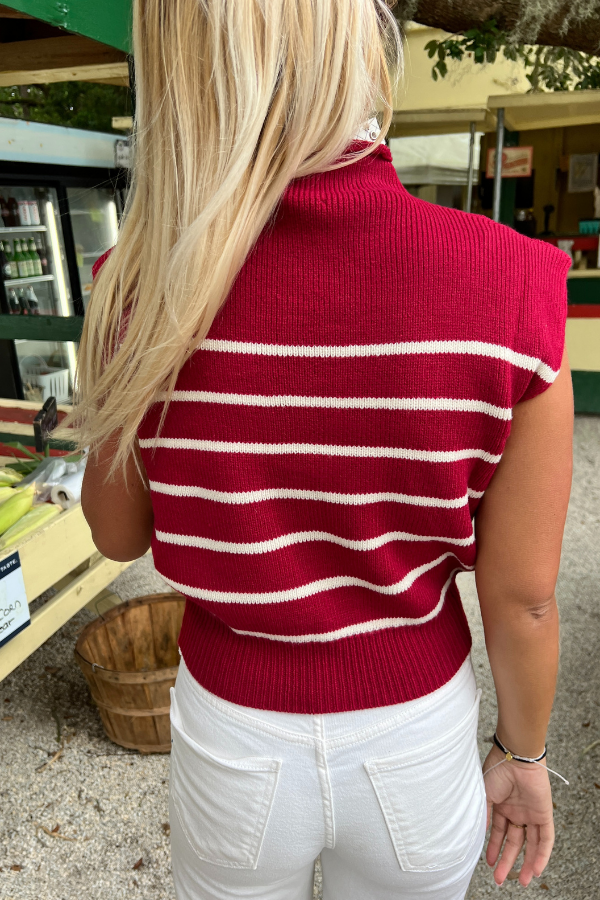 Tallie sweater, burgundy