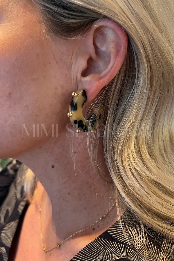 Tara Earrings, tortoise