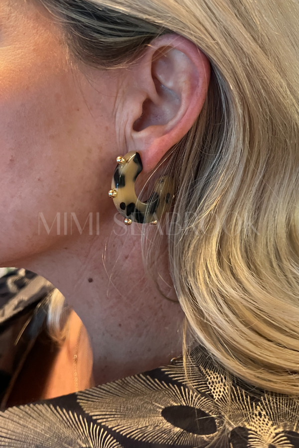Tara Earrings, tortoise