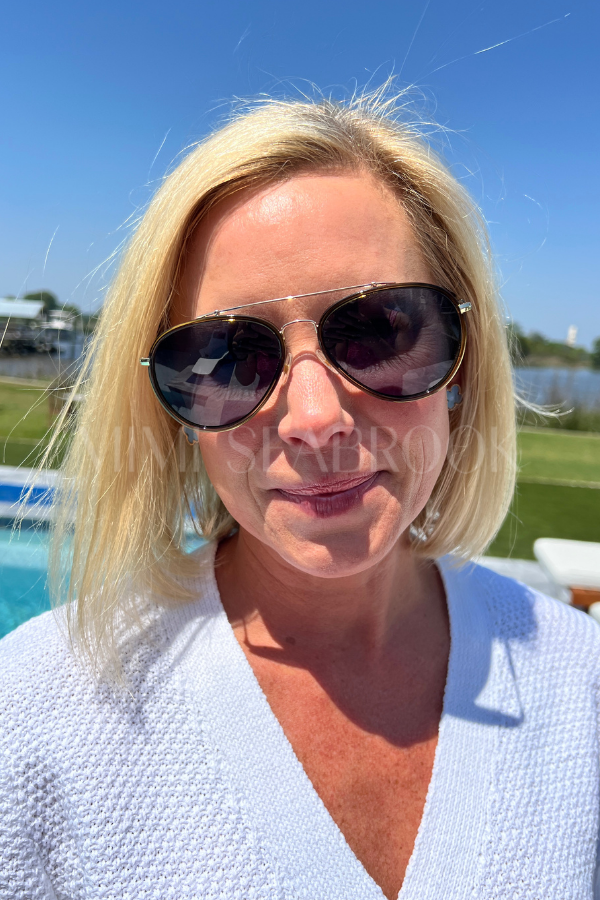 Tatum Sunglasses, olive/navy by I-SEA