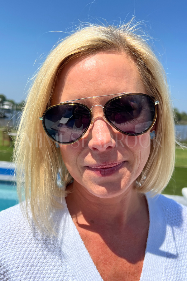 Tatum Sunglasses, olive/navy by I-SEA